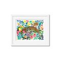 Picture of Vibrant Fusion Jaguar _GroupedProduct_Rectangle_Landscape_Framed_Matted_