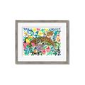 Picture of Vibrant Fusion Jaguar _GroupedProduct_Rectangle_Landscape_Framed_Matted_