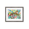 Picture of Vibrant Fusion Jaguar _GroupedProduct_Rectangle_Landscape_Framed_Matted_