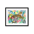 Picture of Vibrant Fusion Jaguar _GroupedProduct_Rectangle_Landscape_Framed_Matted_