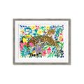 Picture of Vibrant Fusion Jaguar _GroupedProduct_Rectangle_Landscape_Framed_Matted_