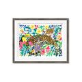 Picture of Vibrant Fusion Jaguar _GroupedProduct_Rectangle_Landscape_Framed_Matted_