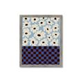 Picture of Blue Patterned Floral Perfection  _GroupedProduct_Rectangle_Portrait_Framed_Matted_