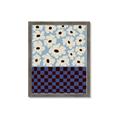 Picture of Blue Patterned Floral Perfection  _GroupedProduct_Rectangle_Portrait_Framed_Matted_