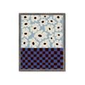 Picture of Blue Patterned Floral Perfection  _GroupedProduct_Rectangle_Portrait_Framed_Matted_