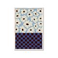 Picture of Blue Patterned Floral Perfection  _GroupedProduct_Rectangle_Portrait_Framed_Matted_