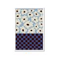Picture of Blue Patterned Floral Perfection  _GroupedProduct_Rectangle_Portrait_Framed_Matted_