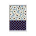 Picture of Blue Patterned Floral Perfection  _GroupedProduct_Rectangle_Portrait_Framed_Matted_