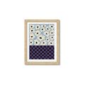Picture of Blue Patterned Floral Perfection  _GroupedProduct_Rectangle_Portrait_Framed_Matted_