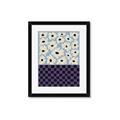 Picture of Blue Patterned Floral Perfection  _GroupedProduct_Rectangle_Portrait_Framed_Matted_
