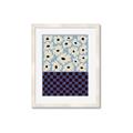 Picture of Blue Patterned Floral Perfection  _GroupedProduct_Rectangle_Portrait_Framed_Matted_