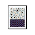 Picture of Blue Patterned Floral Perfection  _GroupedProduct_Rectangle_Portrait_Framed_Matted_
