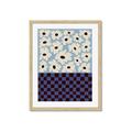 Picture of Blue Patterned Floral Perfection  _GroupedProduct_Rectangle_Portrait_Framed_Matted_