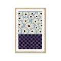 Picture of Blue Patterned Floral Perfection  _GroupedProduct_Rectangle_Portrait_Framed_Matted_