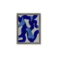 Picture of Constellation of Blue Strokes _GroupedProduct_Rectangle_Portrait_Framed_Matted_