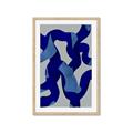 Picture of Constellation of Blue Strokes _GroupedProduct_Rectangle_Portrait_Framed_Matted_