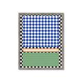 Picture of Psychedelic Checkered Aura _GroupedProduct_Rectangle_Portrait_Framed_Matted_
