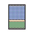 Picture of Psychedelic Checkered Aura _GroupedProduct_Rectangle_Portrait_Framed_Matted_