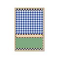 Picture of Psychedelic Checkered Aura _GroupedProduct_Rectangle_Portrait_Framed_Matted_
