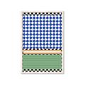 Picture of Psychedelic Checkered Aura _GroupedProduct_Rectangle_Portrait_Framed_Matted_