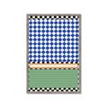 Picture of Psychedelic Checkered Aura _GroupedProduct_Rectangle_Portrait_Framed_Matted_