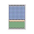 Picture of Psychedelic Checkered Aura _GroupedProduct_Rectangle_Portrait_Framed_Matted_