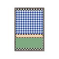 Picture of Psychedelic Checkered Aura _GroupedProduct_Rectangle_Portrait_Framed_Matted_