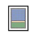 Picture of Psychedelic Checkered Aura _GroupedProduct_Rectangle_Portrait_Framed_Matted_