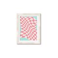 Picture of Pink Checkered Symphony _GroupedProduct_Rectangle_Portrait_Framed_Matted_