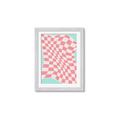 Picture of Pink Checkered Symphony _GroupedProduct_Rectangle_Portrait_Framed_Matted_