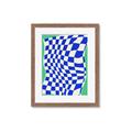 Picture of Blue Checkered Symphony _GroupedProduct_Rectangle_Portrait_Framed_Matted_
