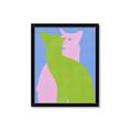 Picture of Optical Cat Duo _GroupedProduct_Rectangle_Portrait_Framed_Matted_