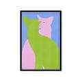Picture of Optical Cat Duo _GroupedProduct_Rectangle_Portrait_Framed_Matted_