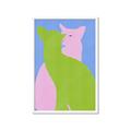 Picture of Optical Cat Duo _GroupedProduct_Rectangle_Portrait_Framed_Matted_