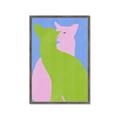 Picture of Optical Cat Duo _GroupedProduct_Rectangle_Portrait_Framed_Matted_