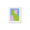 Picture of Optical Cat Duo _GroupedProduct_Rectangle_Portrait_Framed_Matted_