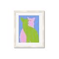 Picture of Optical Cat Duo _GroupedProduct_Rectangle_Portrait_Framed_Matted_