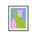 Picture of Optical Cat Duo _GroupedProduct_Rectangle_Portrait_Framed_Matted_