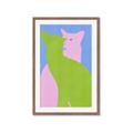 Picture of Optical Cat Duo _GroupedProduct_Rectangle_Portrait_Framed_Matted_