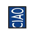 Picture of Ciao in Blue _GroupedProduct_Rectangle_Portrait_Framed_Matted_