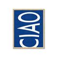 Picture of Ciao in Blue _GroupedProduct_Rectangle_Portrait_Framed_Matted_