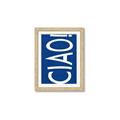 Picture of Ciao in Blue _GroupedProduct_Rectangle_Portrait_Framed_Matted_