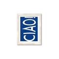 Picture of Ciao in Blue _GroupedProduct_Rectangle_Portrait_Framed_Matted_