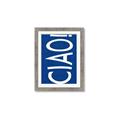 Picture of Ciao in Blue _GroupedProduct_Rectangle_Portrait_Framed_Matted_