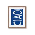 Picture of Ciao in Blue _GroupedProduct_Rectangle_Portrait_Framed_Matted_