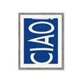 Picture of Ciao in Blue _GroupedProduct_Rectangle_Portrait_Framed_Matted_