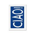 Picture of Ciao in Blue _GroupedProduct_Rectangle_Portrait_Framed_Matted_