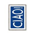 Picture of Ciao in Blue _GroupedProduct_Rectangle_Portrait_Framed_Matted_