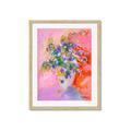 Picture of Petals in Pink Bloom  _GroupedProduct_Rectangle_Portrait_Framed_Matted_