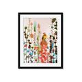 Picture of Eclectic Floral Canvas II _GroupedProduct_Rectangle_Portrait_Framed_Matted_